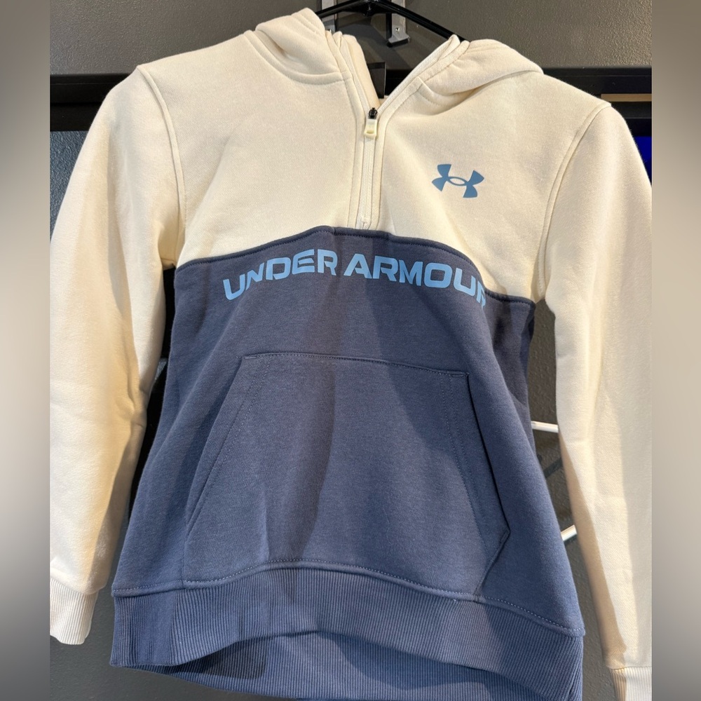Under Armour Two-Tone Cream and Blue Hoodie set
